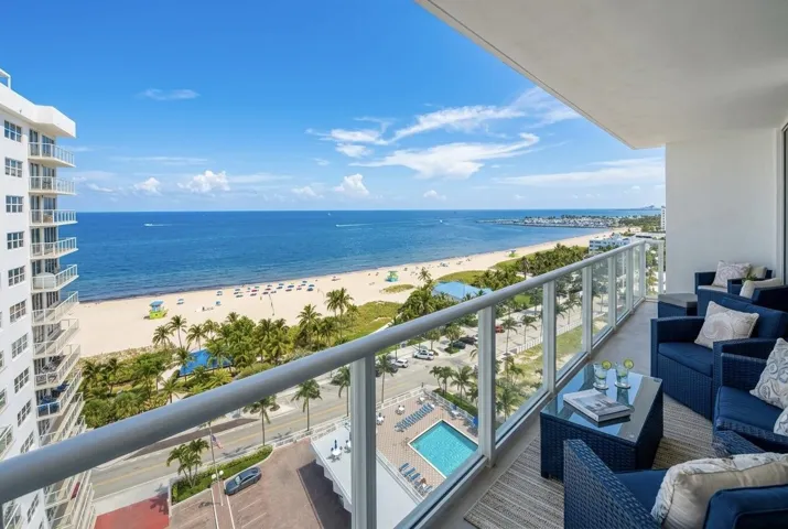 Beach front balcony