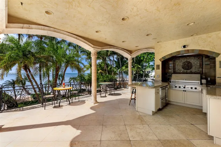 Outdoor grill area