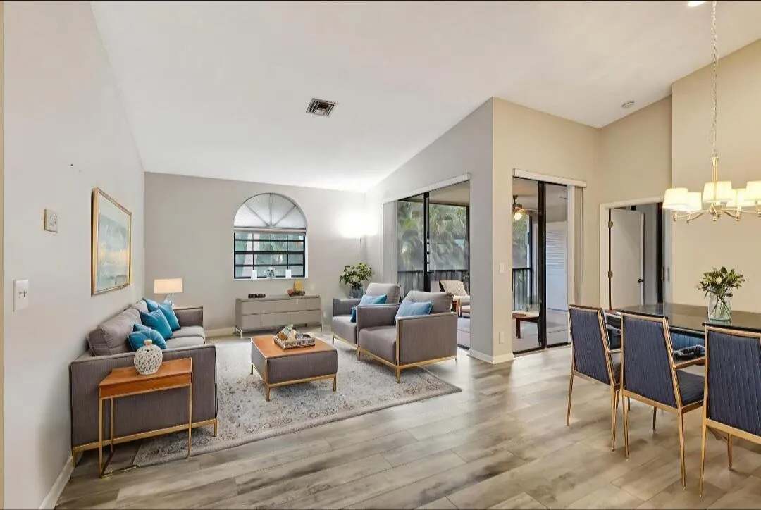 Virtual Staging in living/dining area for inspiration