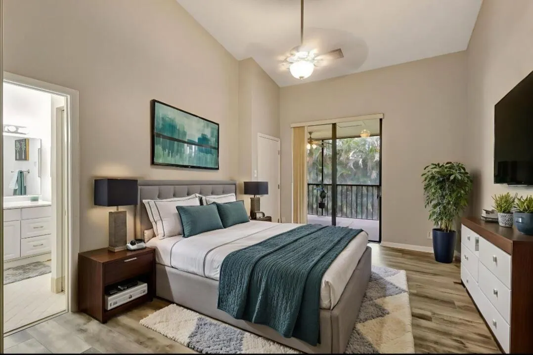 Virtually Staged Primary Bedroom