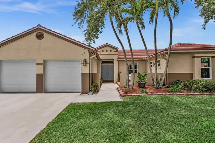 Front of House with 2 Car Garage
