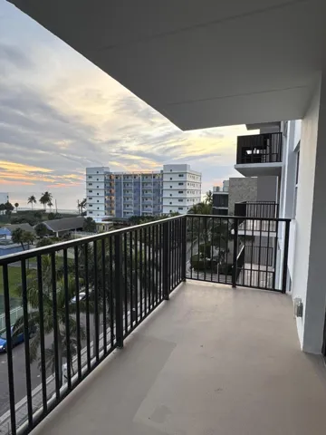 Private balcony with views