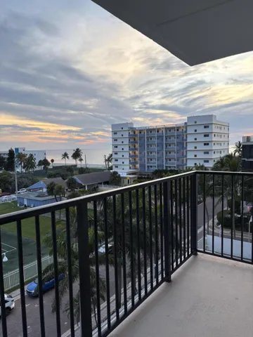 Private balcony with views