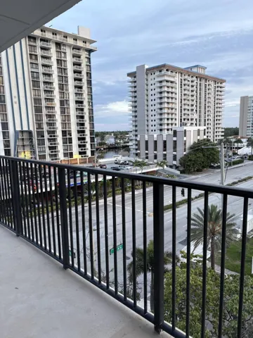 Private balcony with views