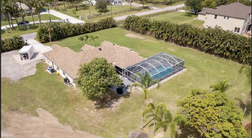 Aerial view of home