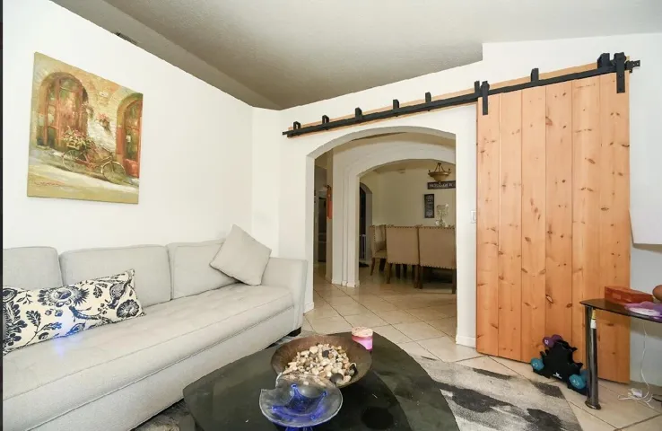 Barn door for privacy
