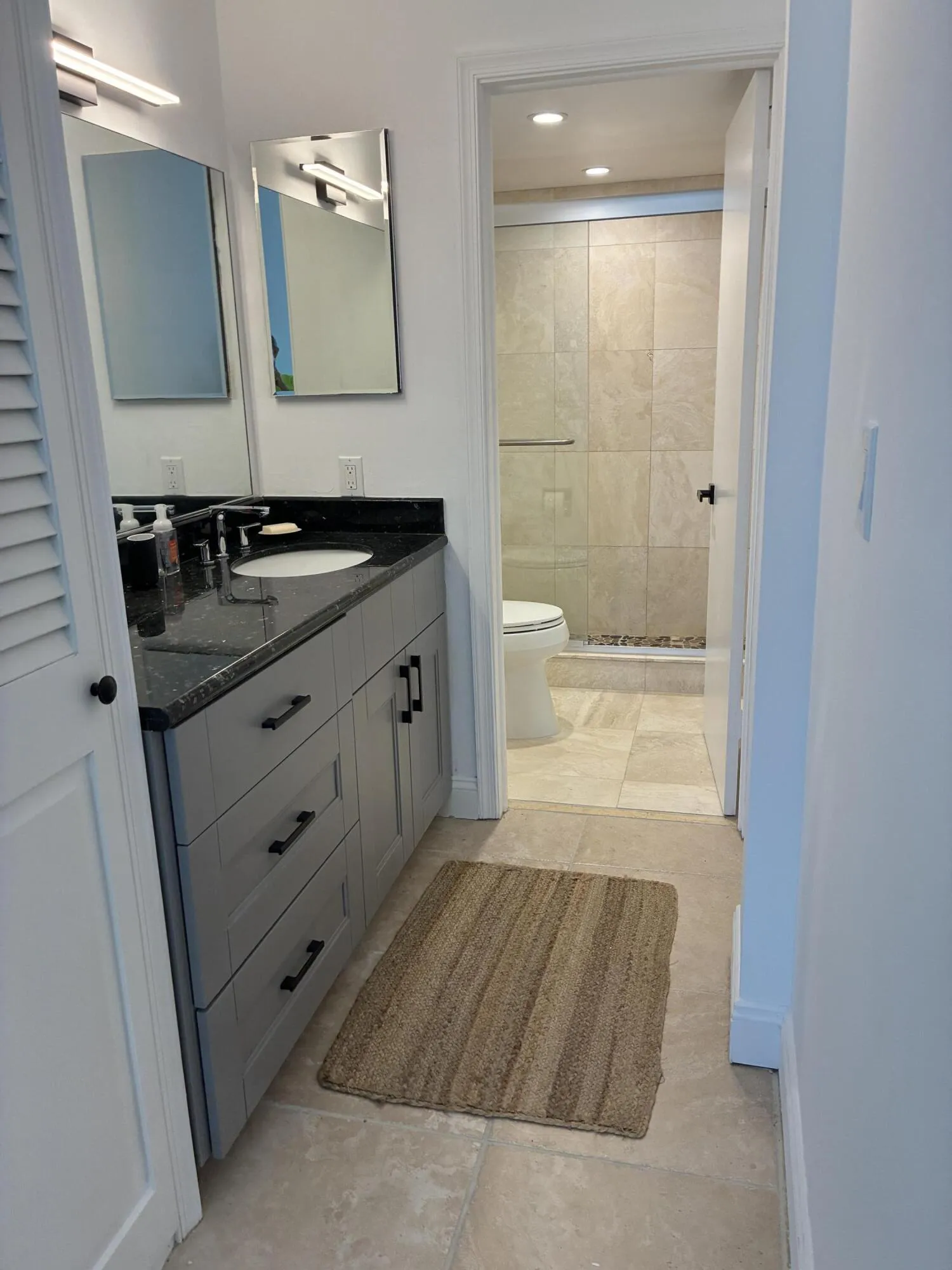 Master bathroom and vanity