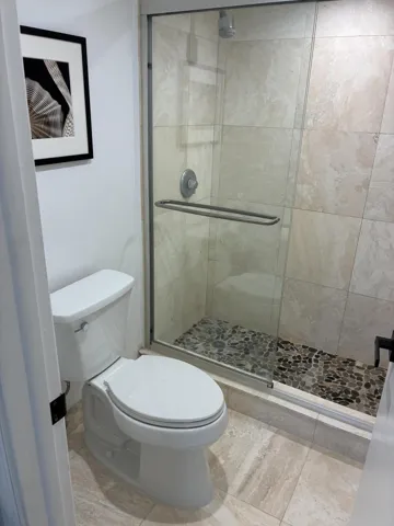 Master shower