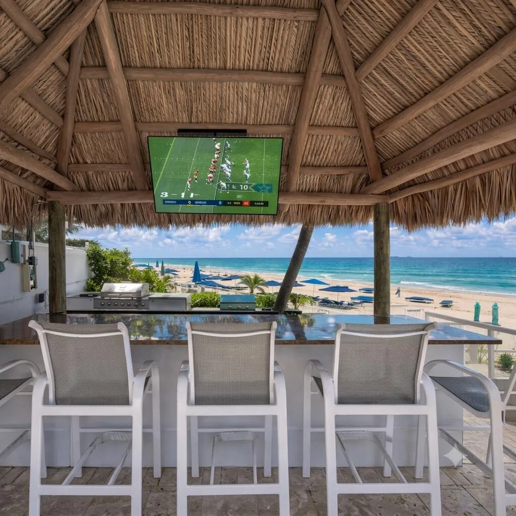 TIKI BAR BBQ area