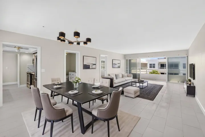 Living & Dining virtually staged