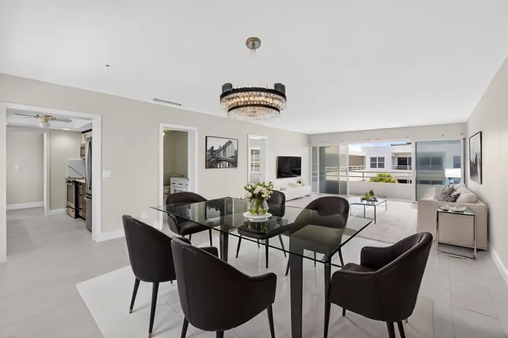 Living & Dining virtually staged