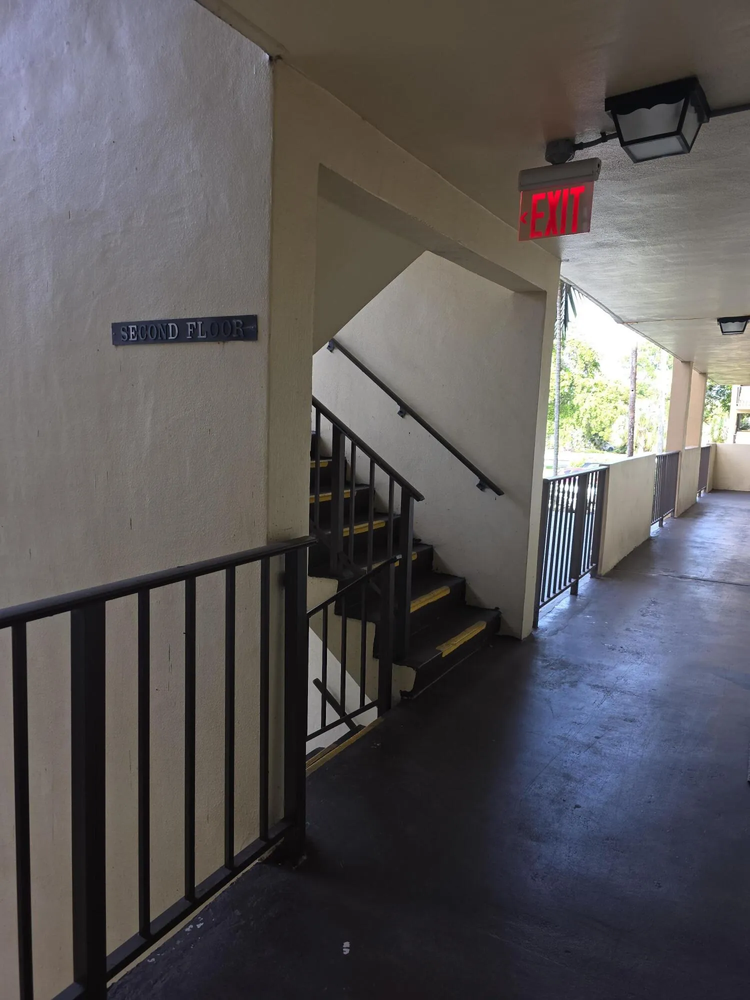 close to the Emergency exit