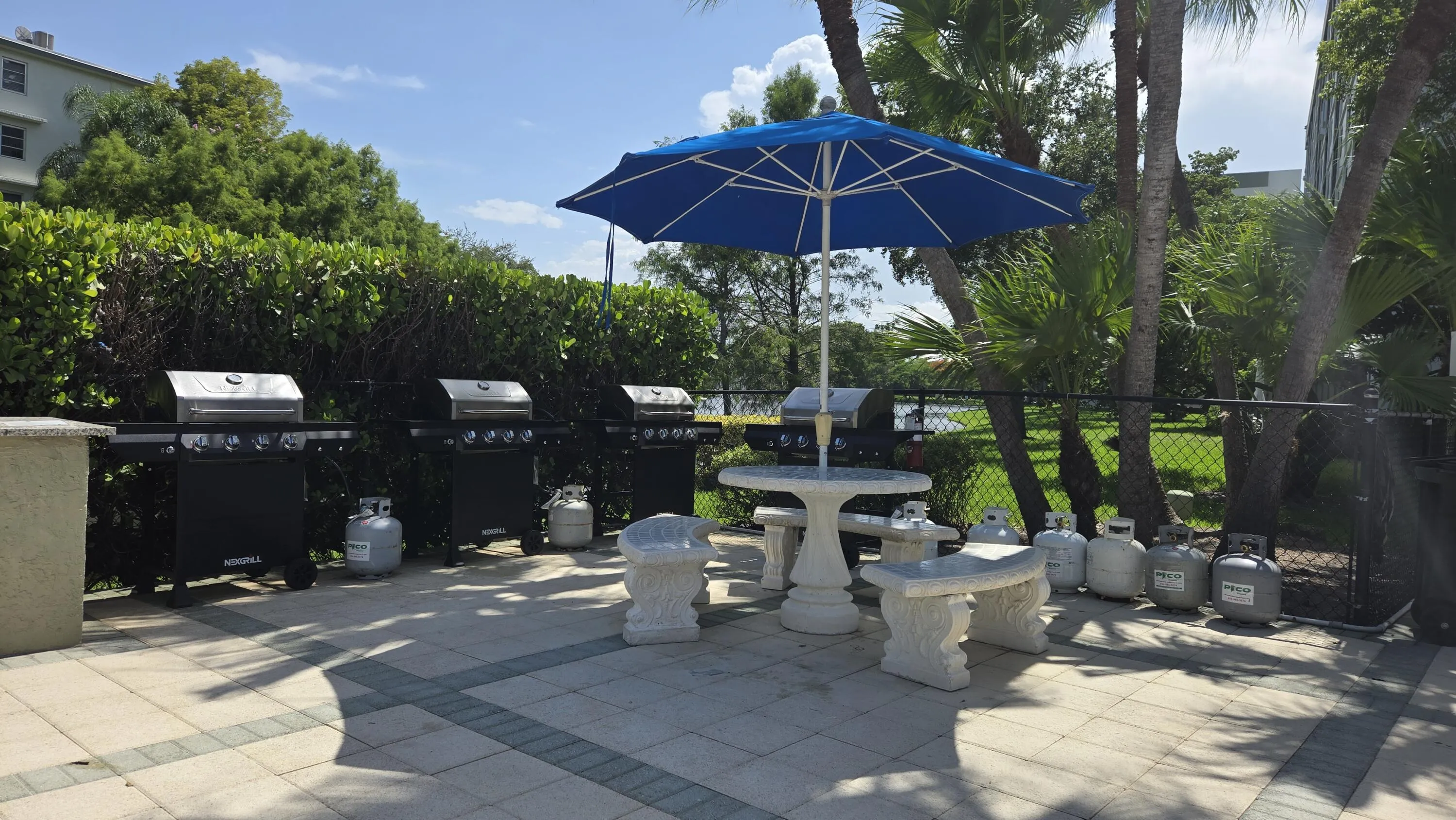 BBQ Area By Pool