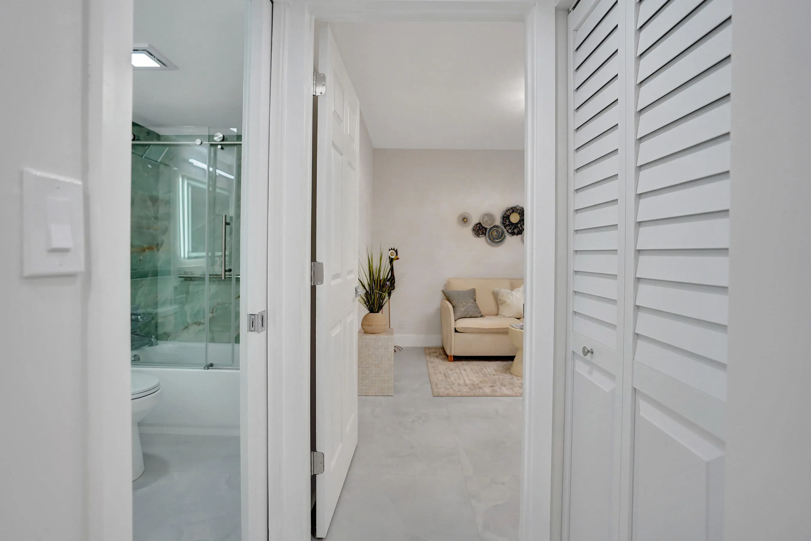 Guest bath and guest bedroom