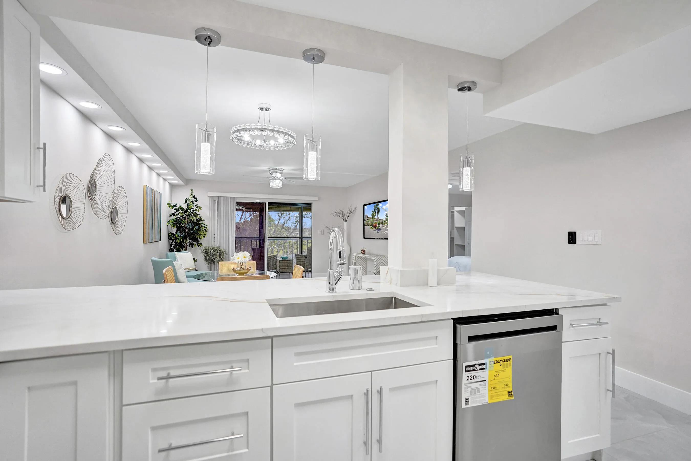 large, long sink to fit your cookware