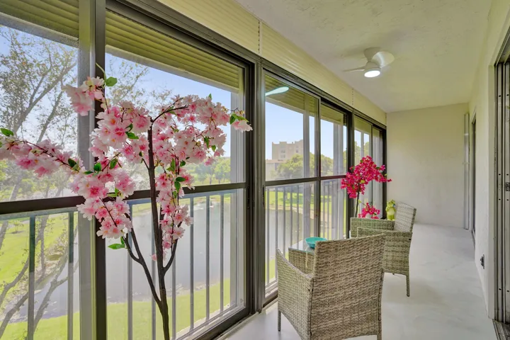 Versatile balcony...can put a small desk to put your laptop.