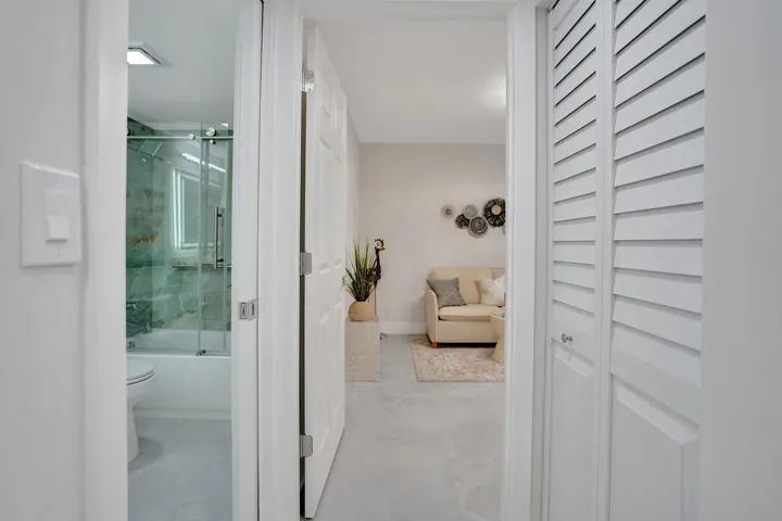 Guest bath and guest bedroom