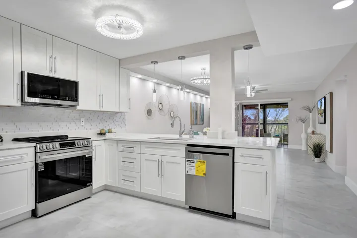 renovated condo kitchen view