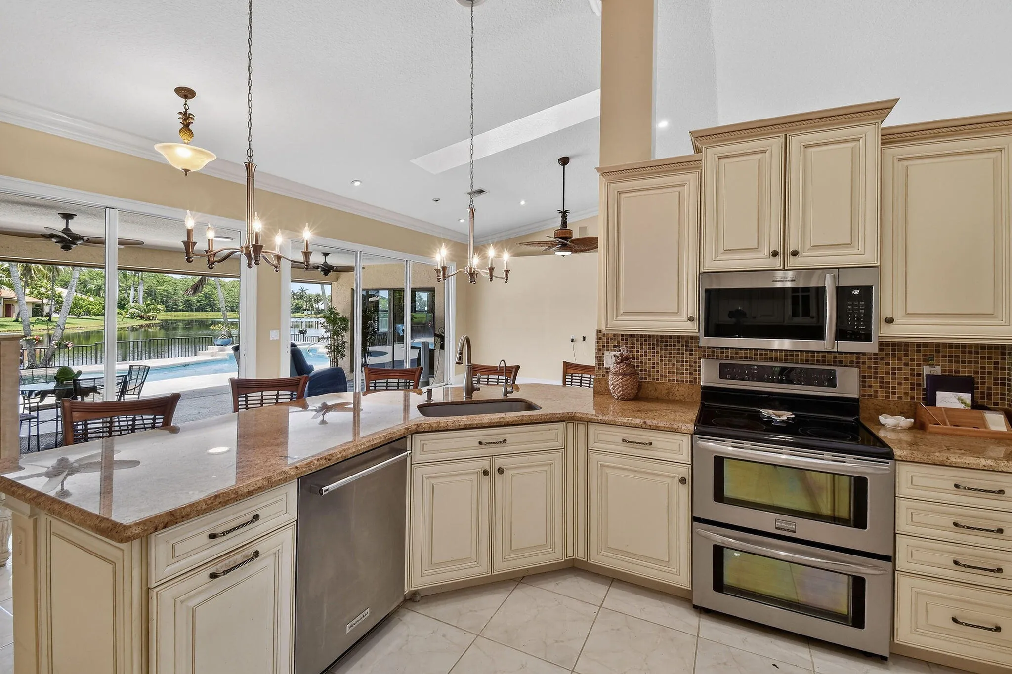 Updated/upgraded kitchen. Double ovens. Stainless appliances.
