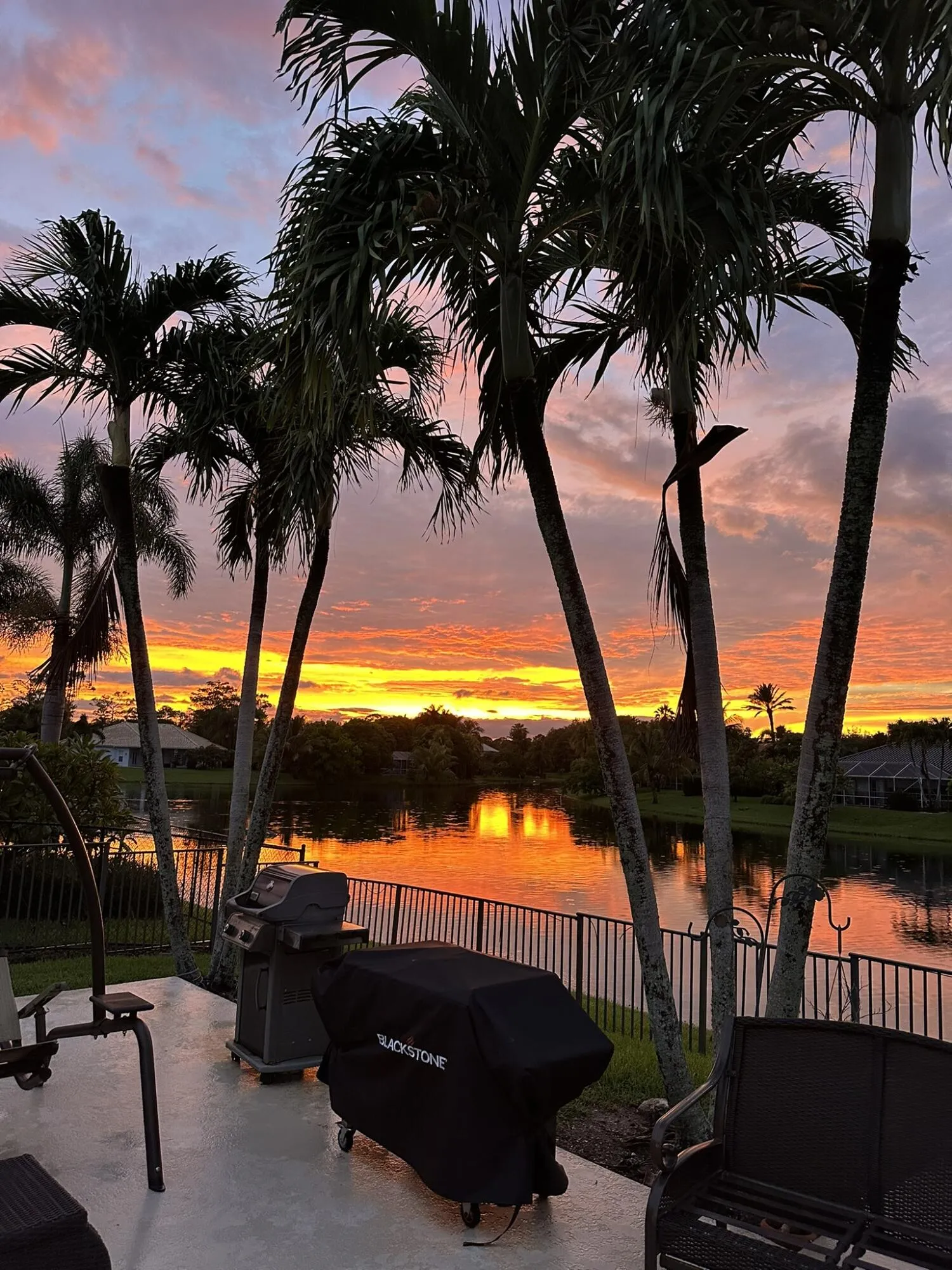 Sunset from the pool deck.