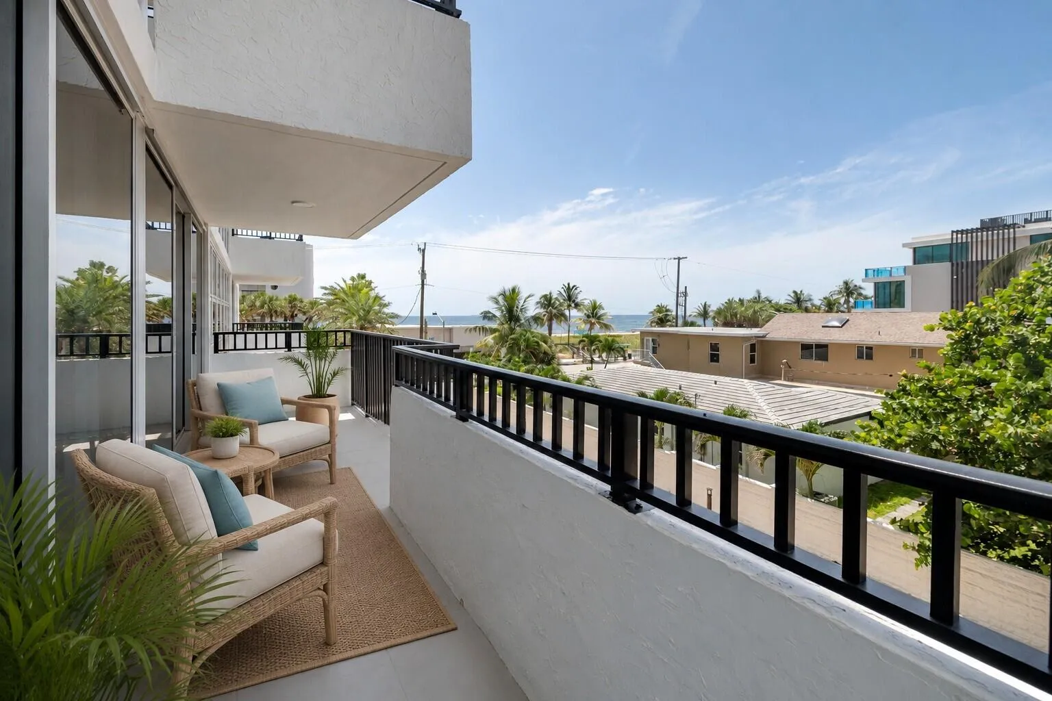Extended Balcony - Virtually staged