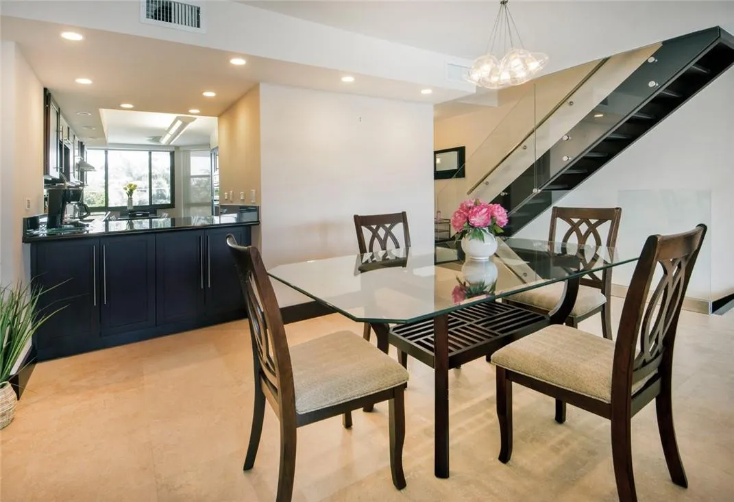 Dining room and kitchen bar