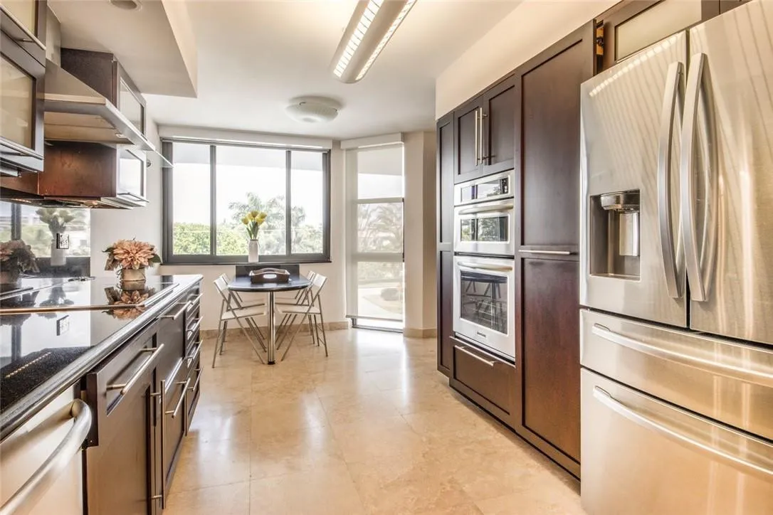 Kitchen and cozy breakfast nook.