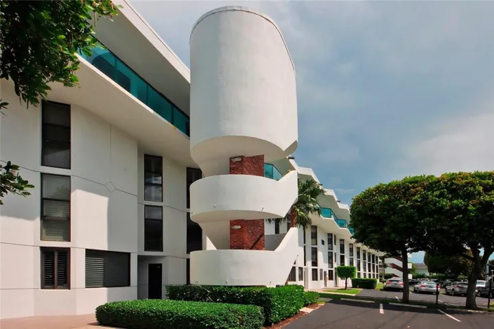 Street view and parking area