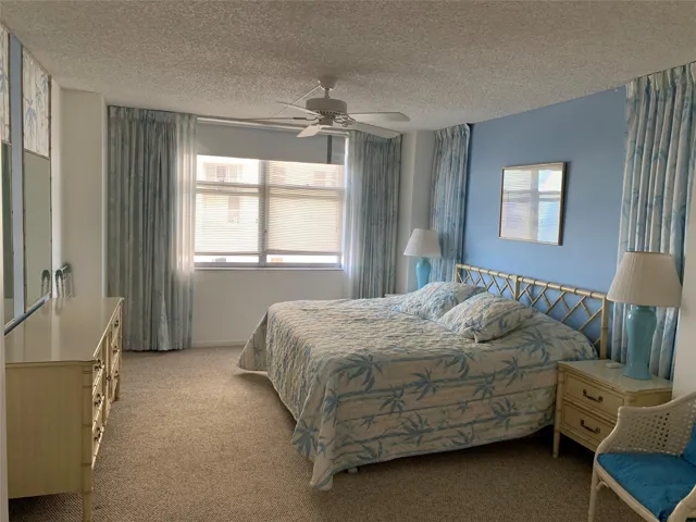Primary bedroom with king bed