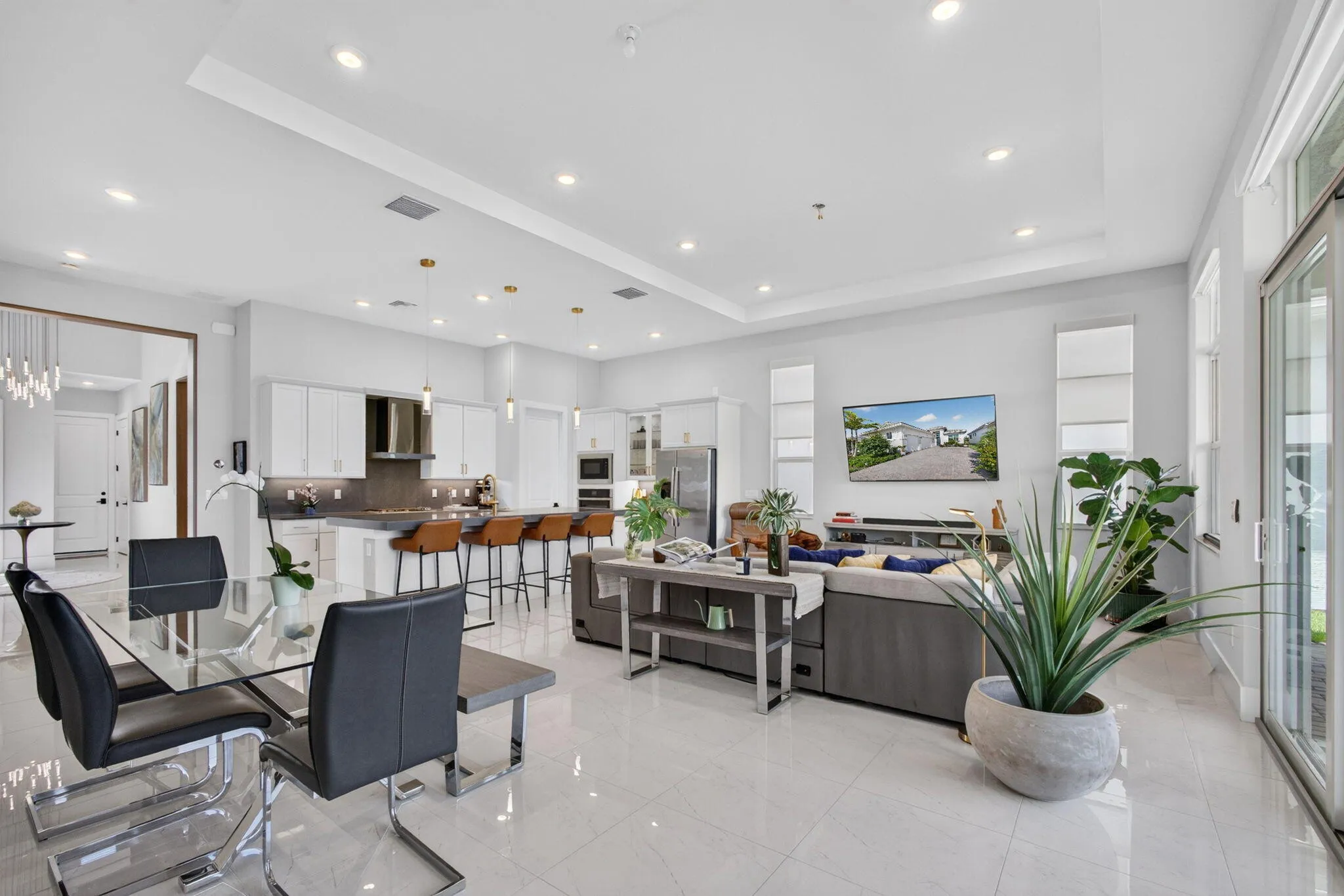 Kitchen, Great & Dining Room