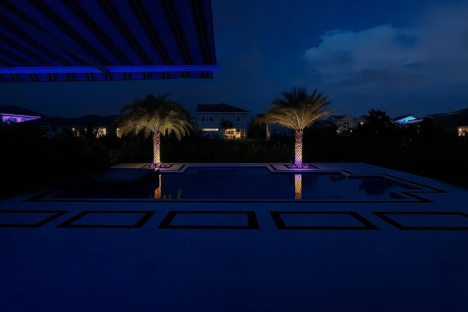 night pool