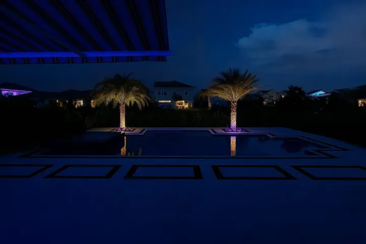 night pool