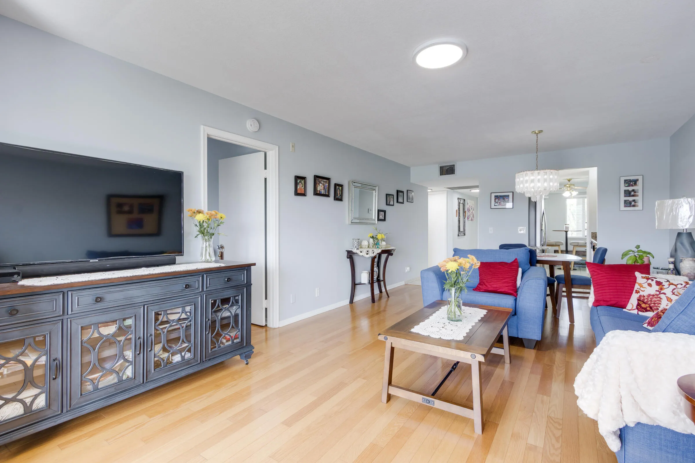 Living area with access to Master bedroom suite.