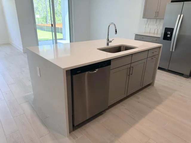 Lot 16 kitchen island
