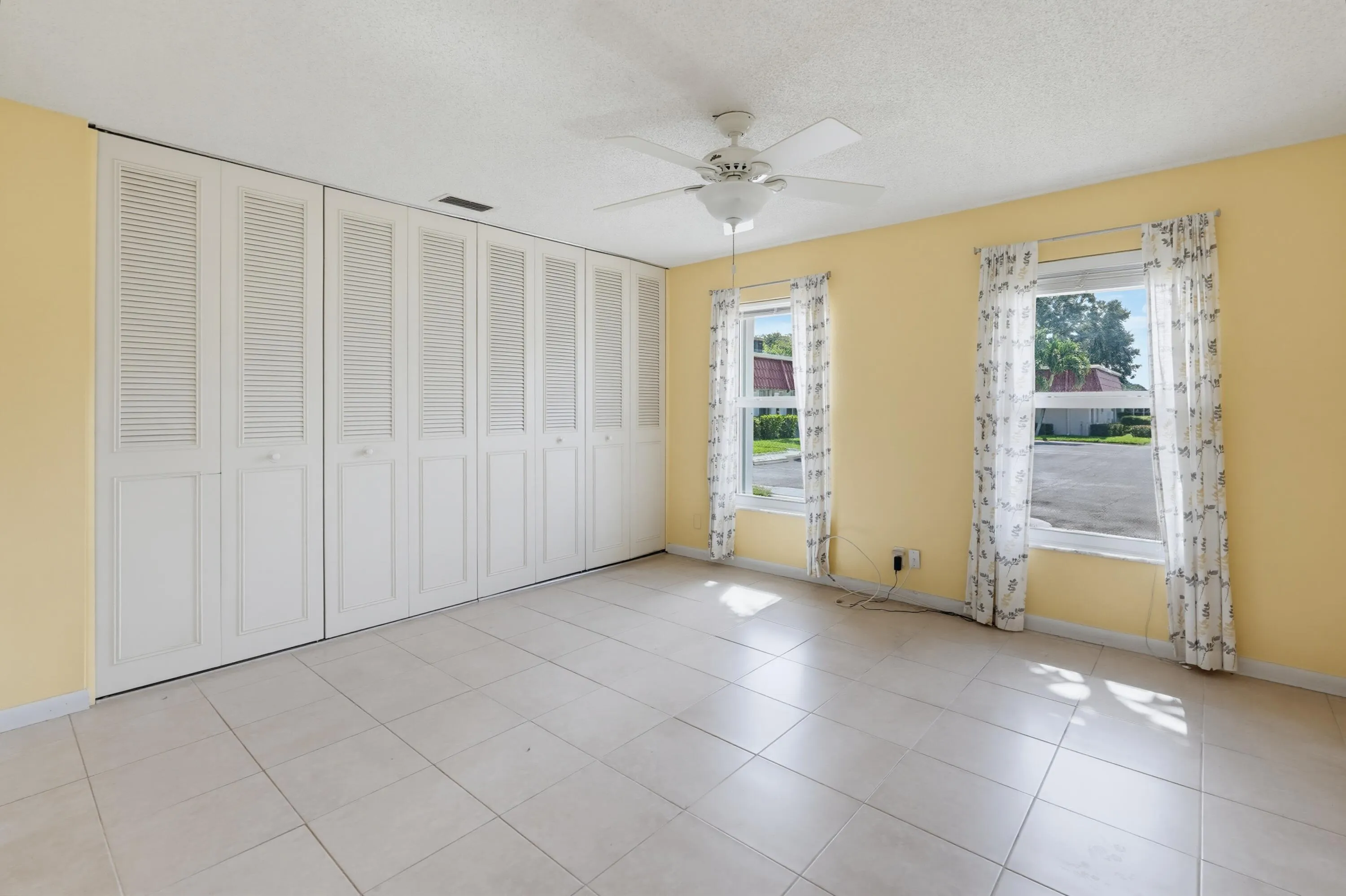Master bedroom w/ large closets