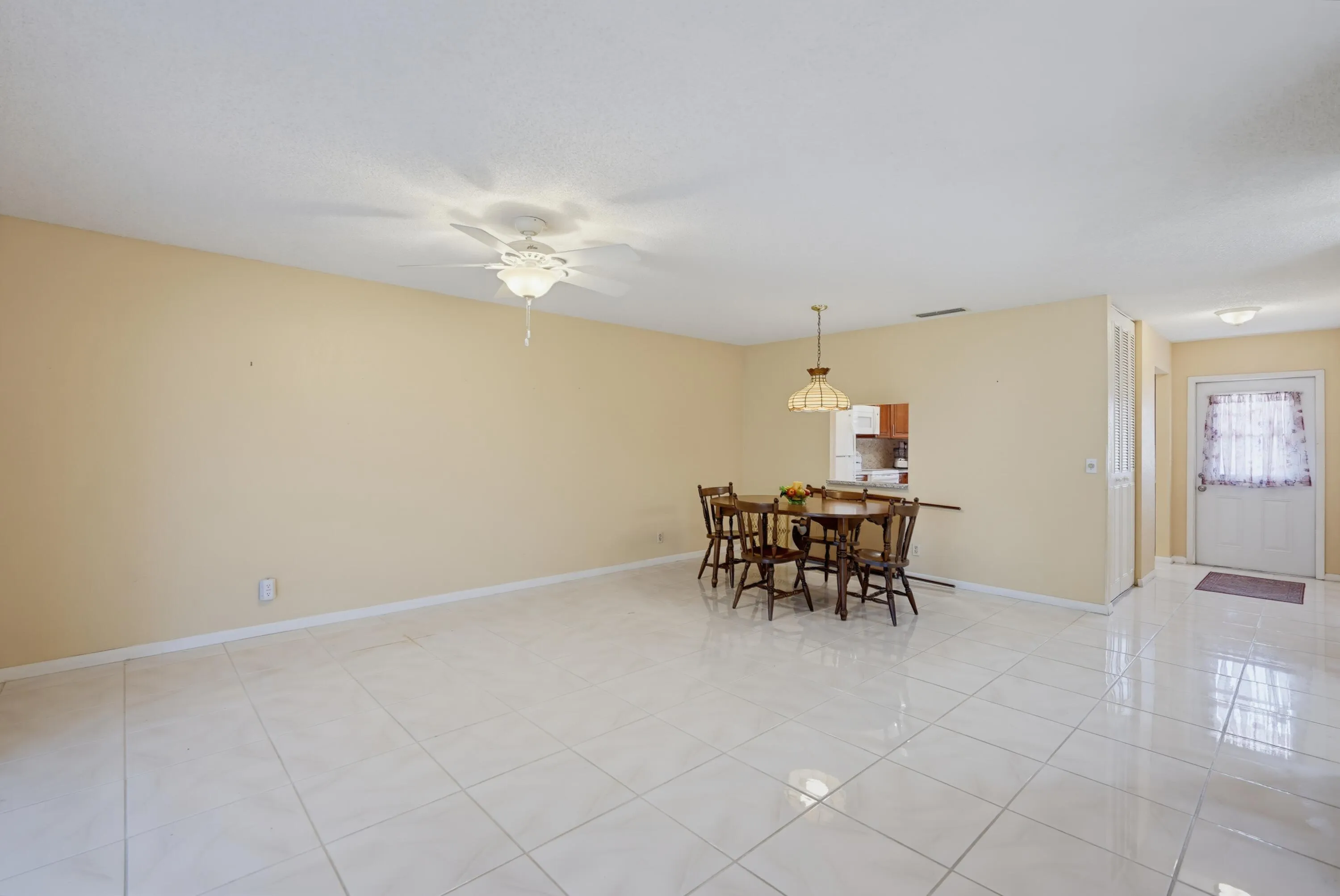 Tile floors throughout