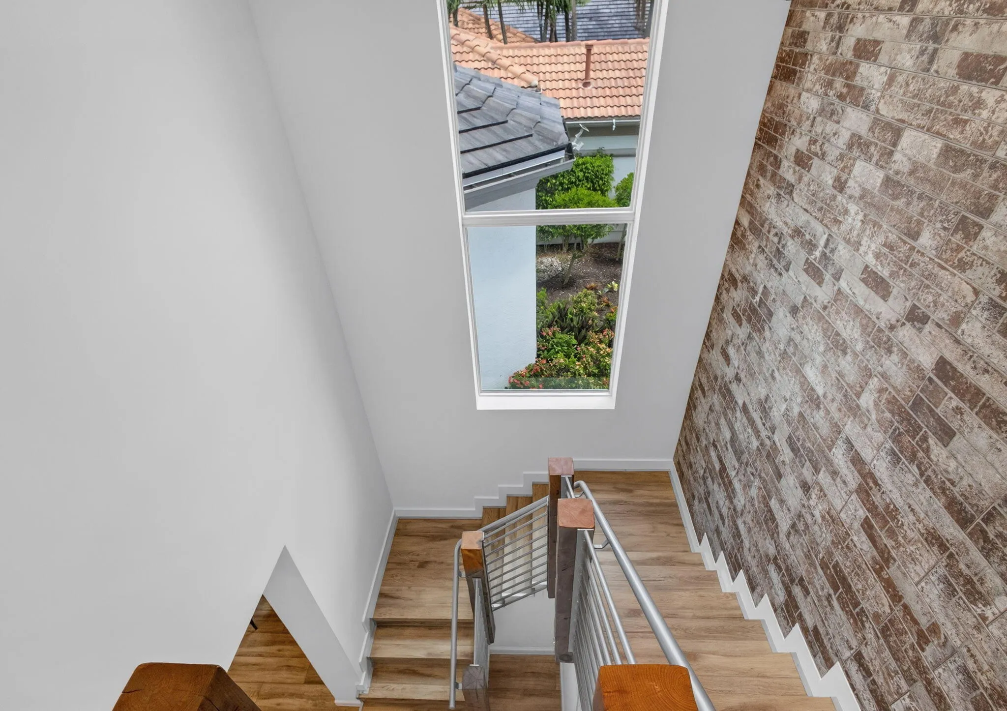 Looking downstairs