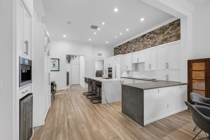 Kitchen with pantry and coffee bar