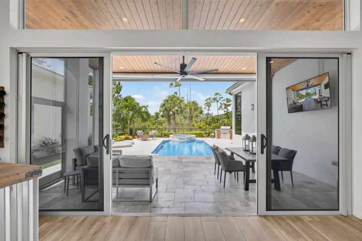 Great Room to outdoor living area