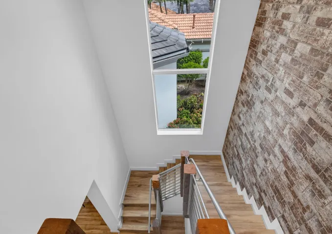 Looking downstairs