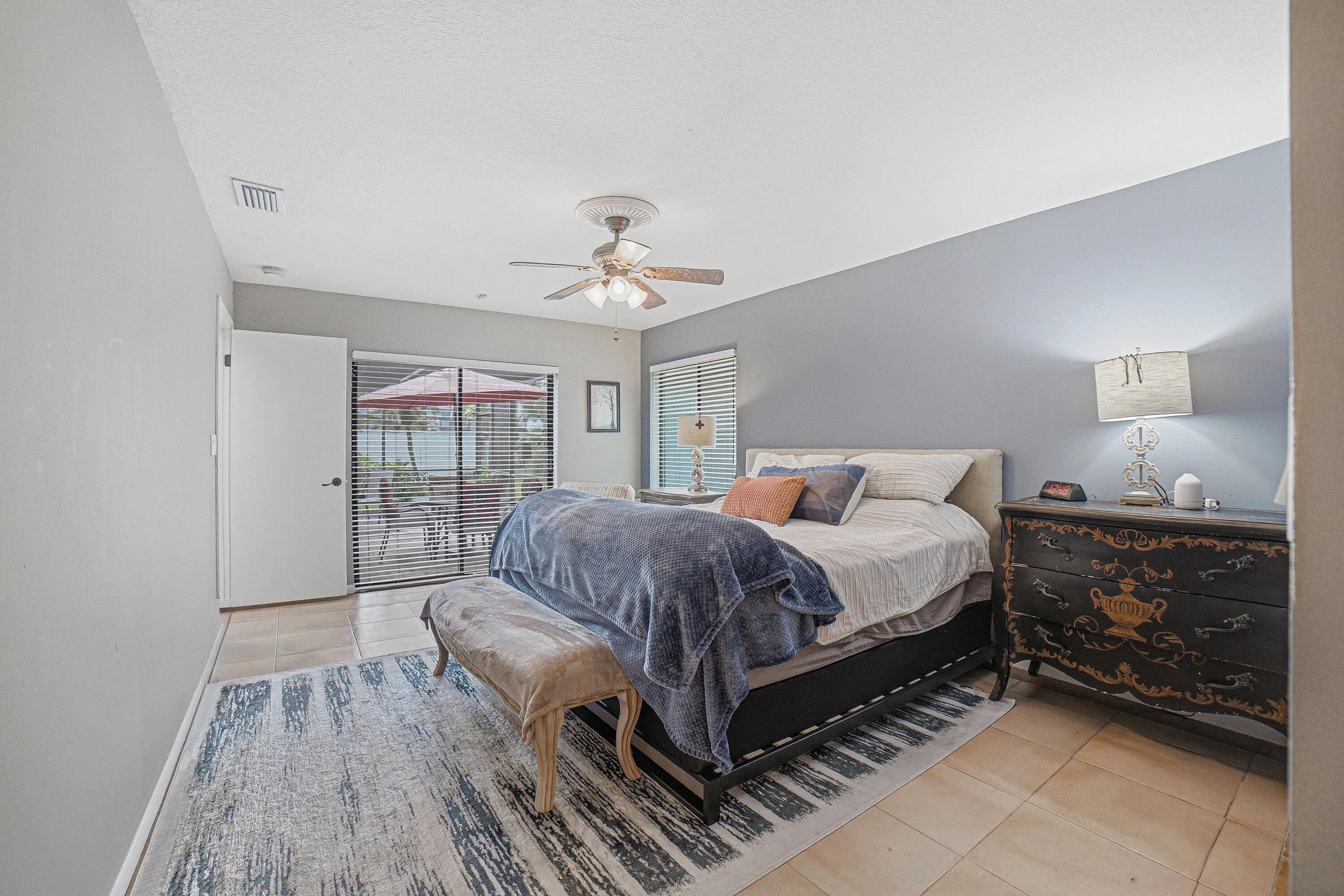 The master bedroom is huge. There is opportunity for plenty of variation.