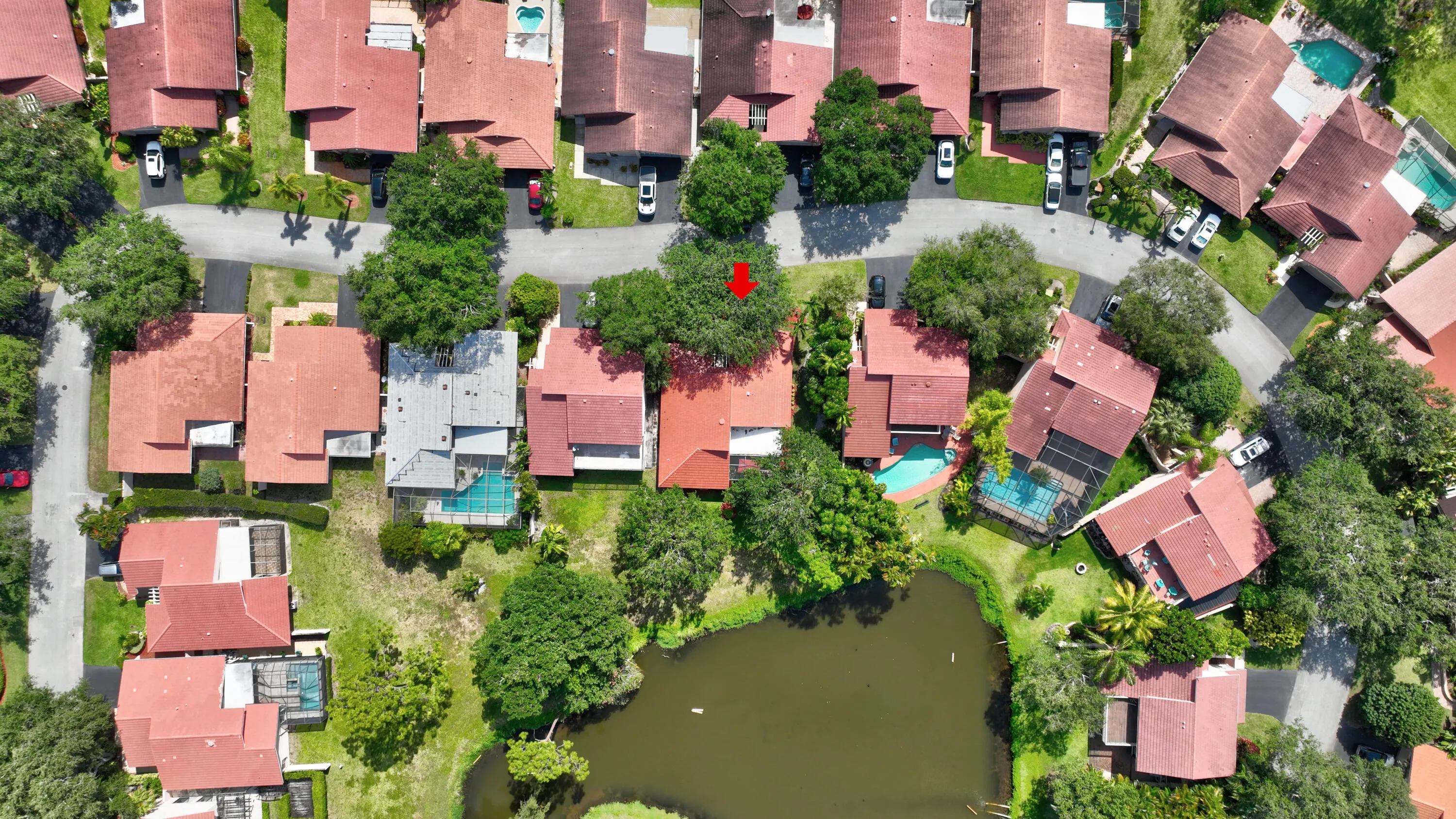 Many homeowners in The Hollows have pools. There is room to install a pool here.