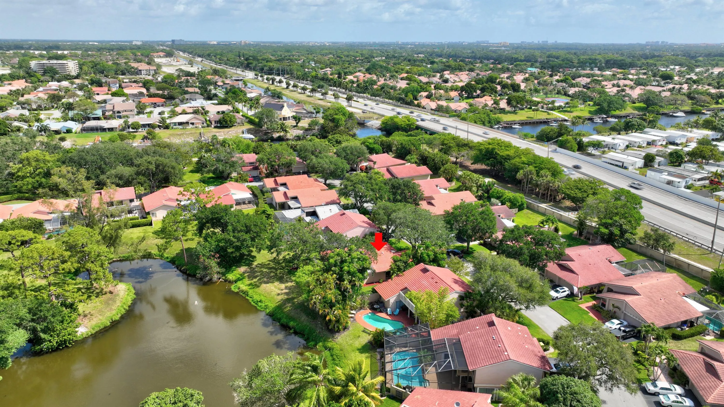 Each home offers a private feeling.