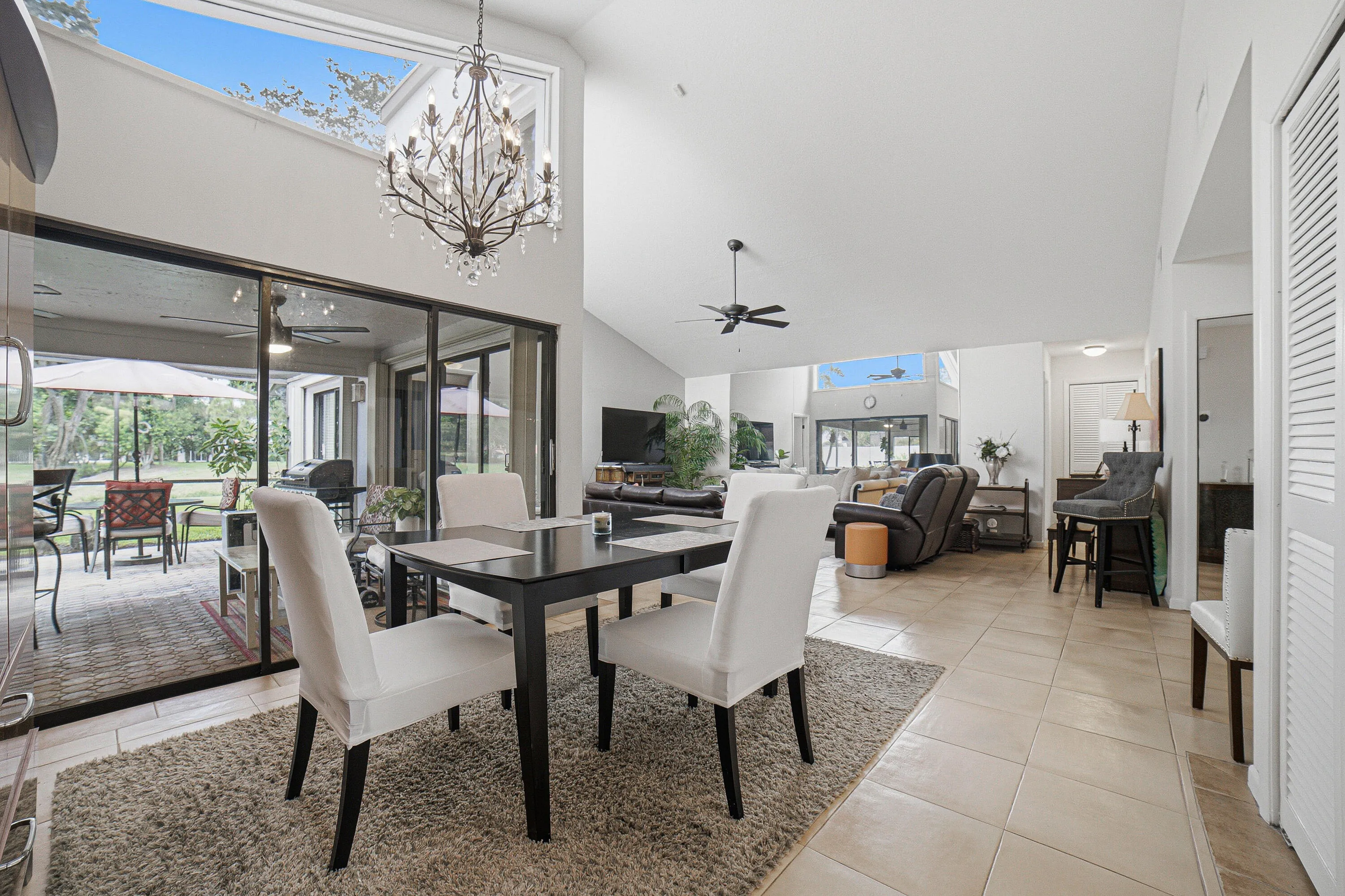 Sliding glass doors were serviced recently, slide effortlessly & open completely.