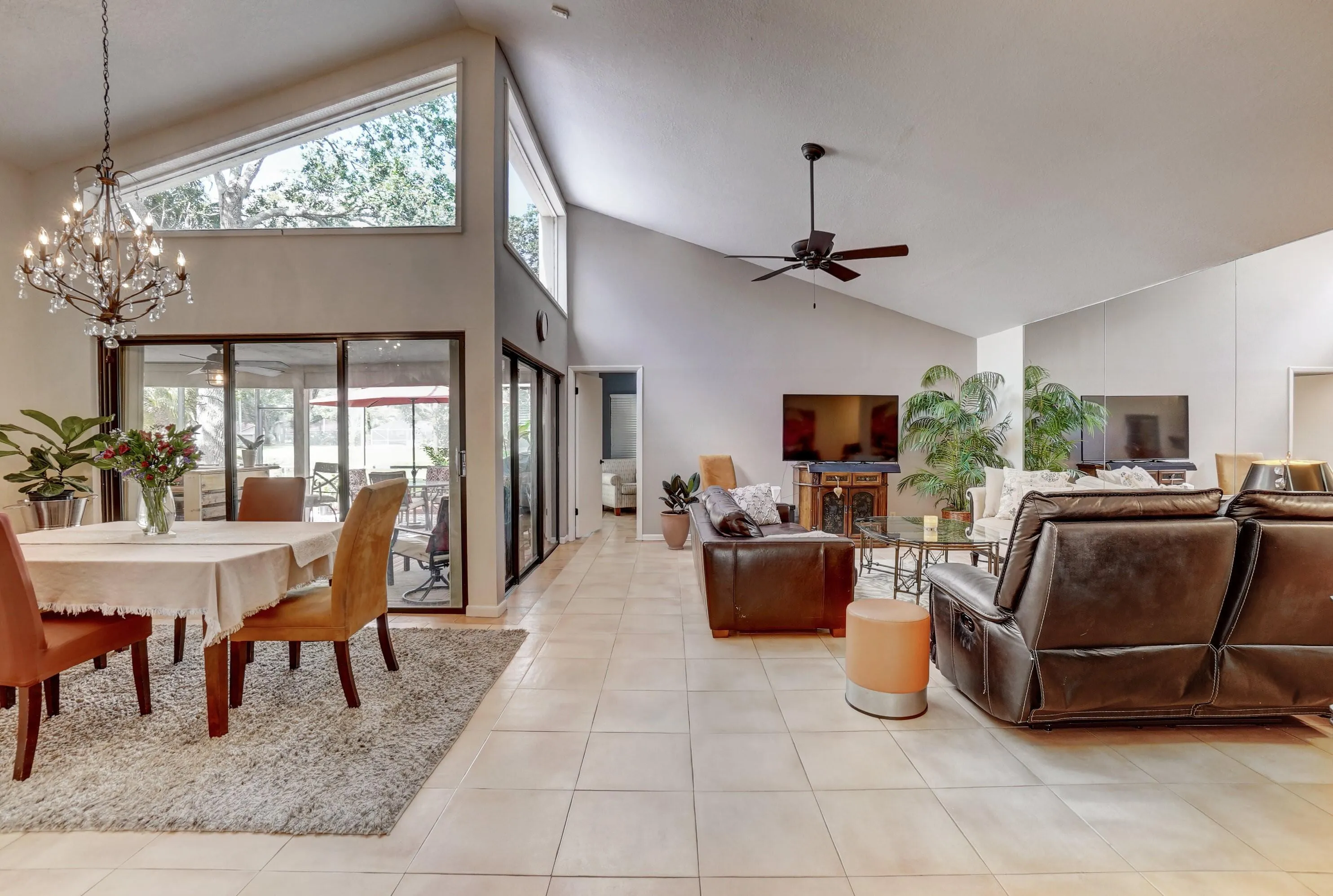 The minute you walk into this home you have a spacious feeling.