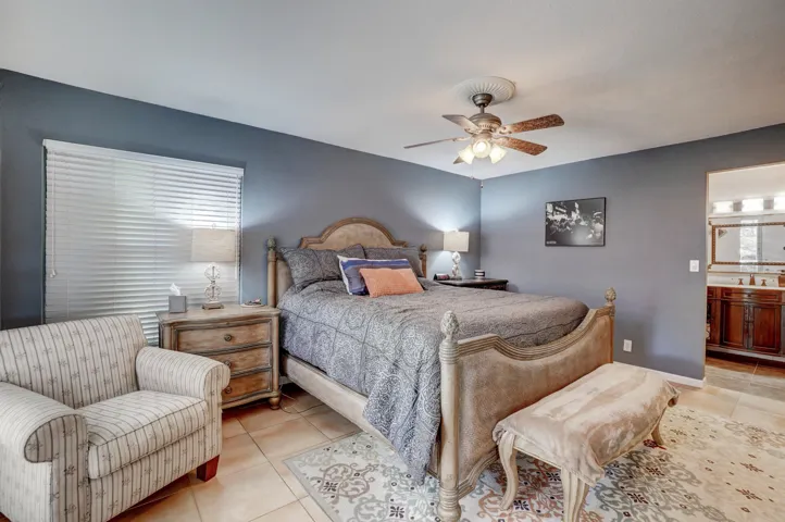 Master bedroom can be dark to sleep or you can open the blinds for light during the day.