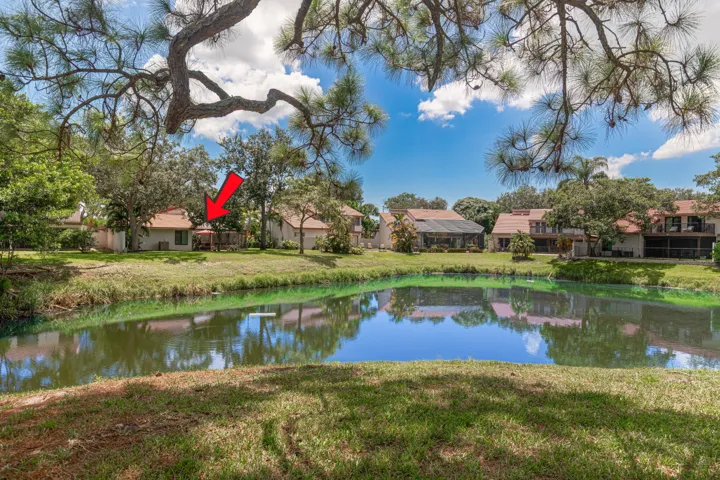 The association takes responsibility for the pond maintenance.