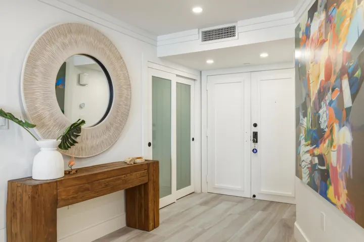 Foyer and storage closet