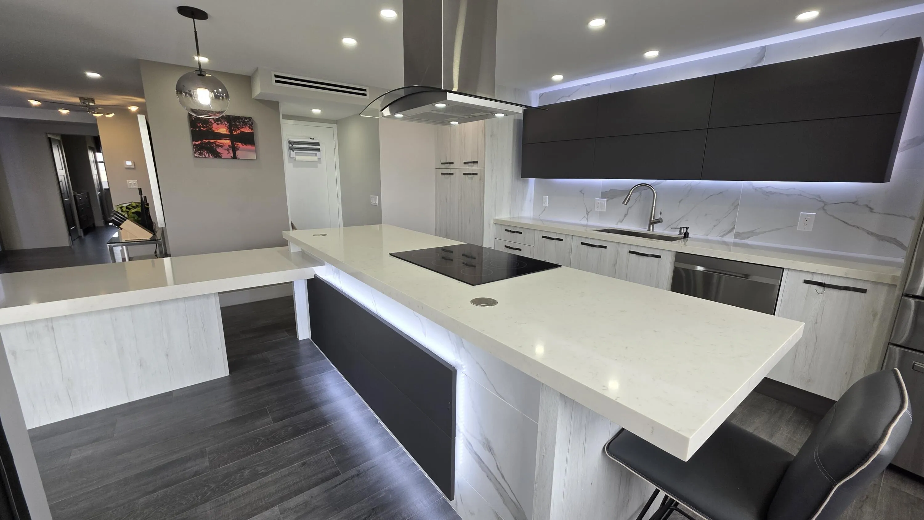 accent lighting under counter