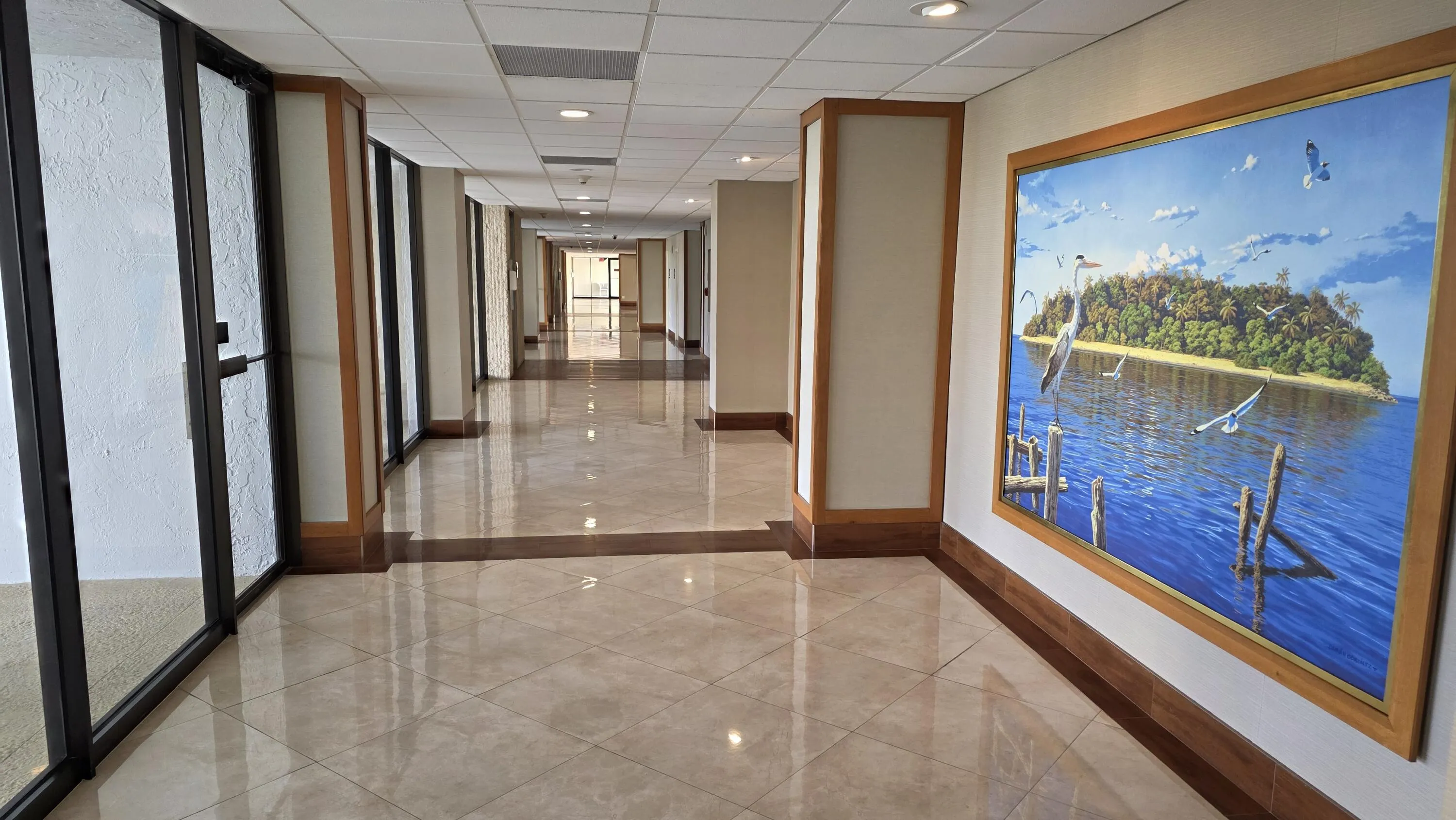 lobby level hallway